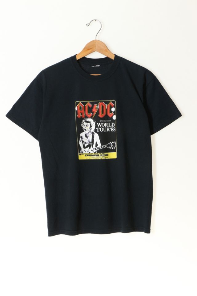 Vintage 1988 AC DC World Tour Goteborg Sweden T-shirt | Urban Outfitters