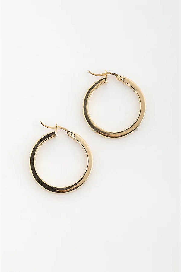 Deux Lions Jewelry Donna Hoop Earring In Gold