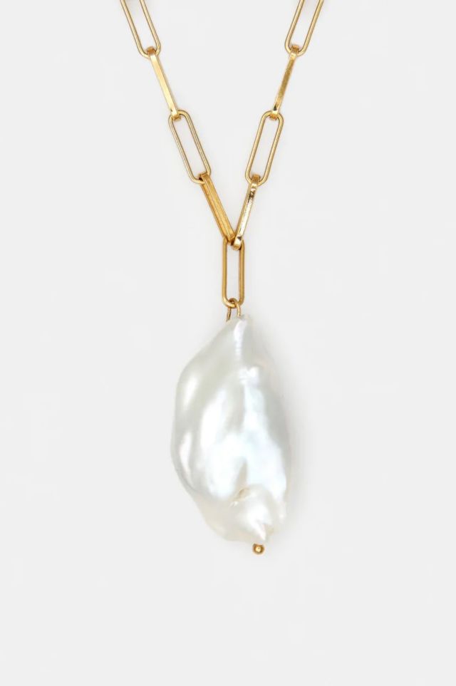 Deux Lions Jewelry Luna Baroque Pearl Necklace #2