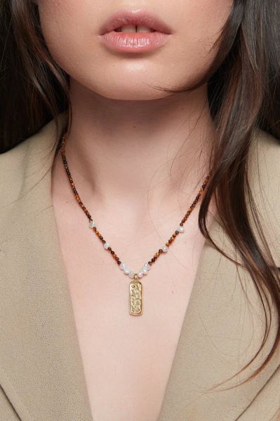 Deux Lions Jewelry Ula Tiger Eye Necklace