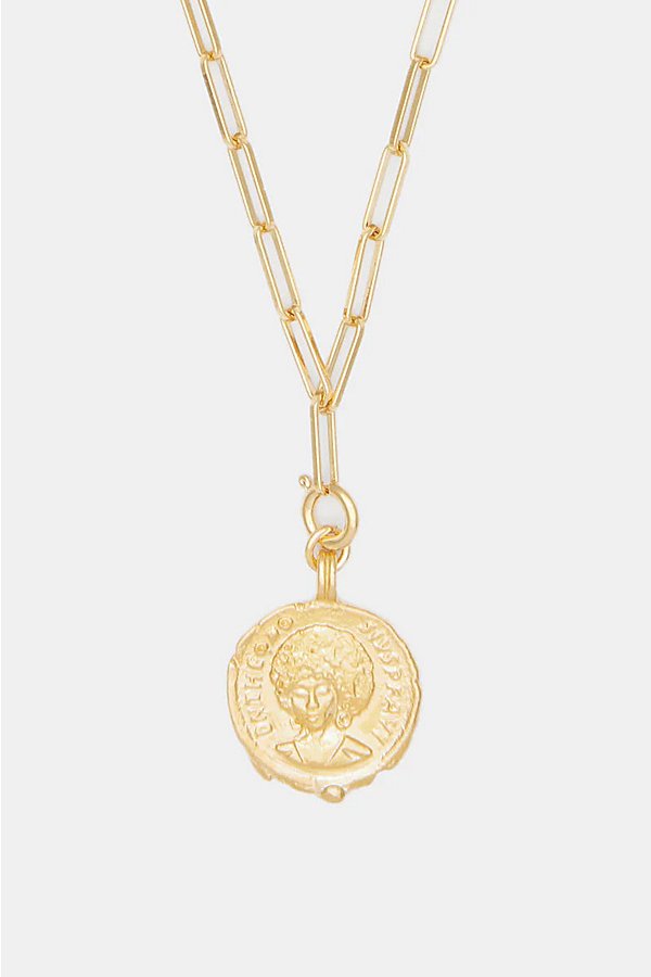 Deux Lions Jewelry Sophia Charm Necklace In Gold
