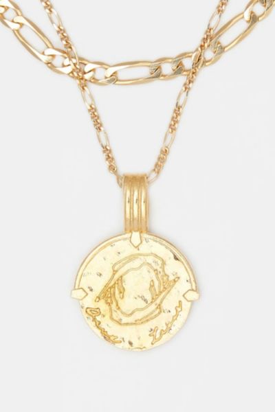 Deux Lions Jewelry Gold Sicilian Zodiac Layered Necklace