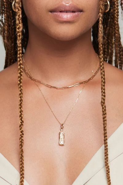 Shop Deux Lions Jewelry Golden Coulee Layered Necklace In Gold, Women's At Urban Outfitters