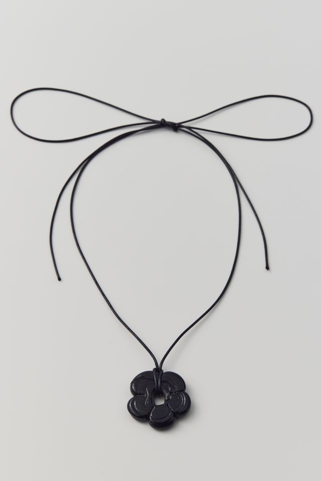Nefelibata Jumbo Fleur Bolo Tie Corded Necklace | Urban Outfitters