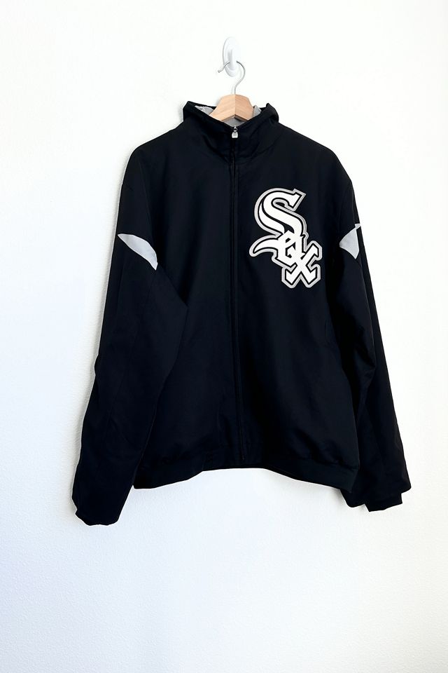Veste noire satinée homme vintage Chicago White Sox Starter Diamond