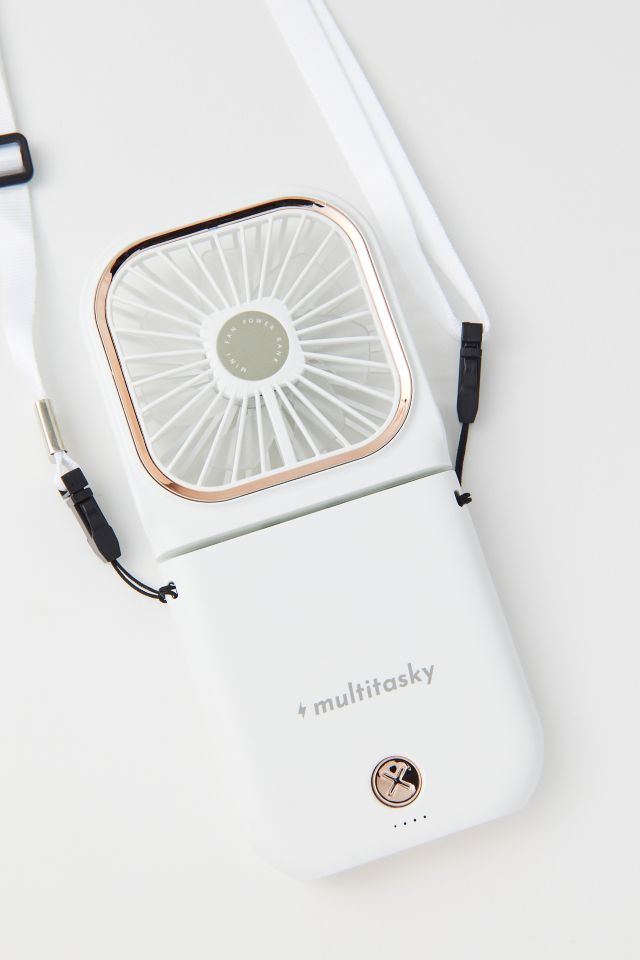 Multitasky 3-in-1 Portable Neck Fan + Power Bank + Phone Stand #1