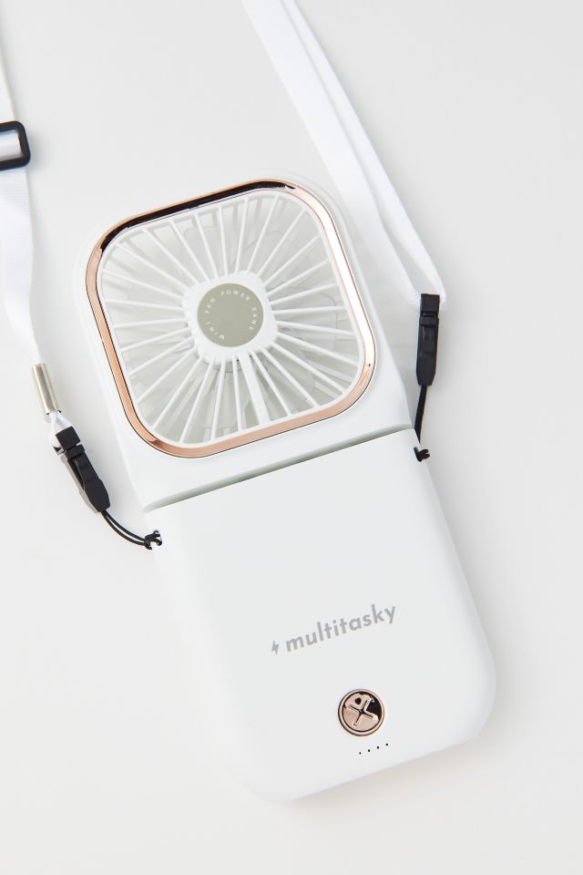 Portable Neck Fan + Power Bank + Phone Stand - Multi-functional 3 in 1! by  Multitasky