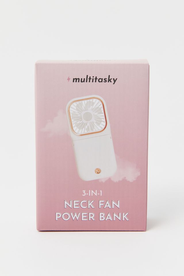 Multitasky 3-in-1 Portable Neck Fan + Power Bank + Phone Stand #2