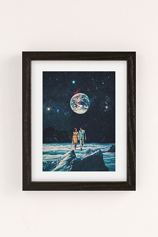 Frank Moth I Promise You We Will Be Back Art Print In Black Wood Frame At Urban Outfitters