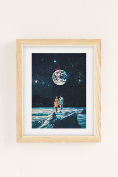 Frank Moth I Promise You We Will Be Back Art Print In Natural Wood Frame At Urban Outfitters