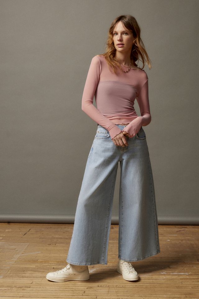 BDG Joey A-Line Cropped Wide-Leg Jean | Urban Outfitters