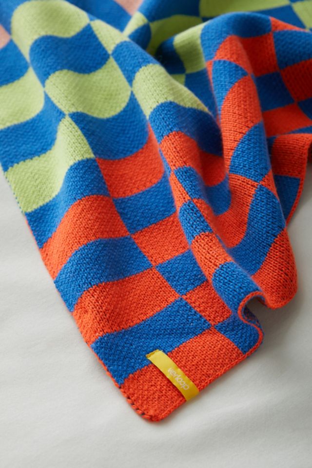 Verloop Albers Checkerboard Throw Blanket #1