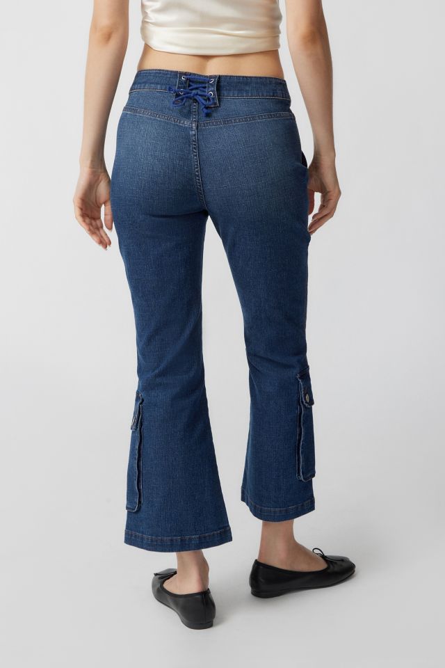 BDG Cropped Kick Flare Utility Jean #3