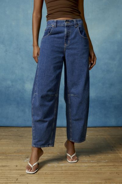 Bdg Rih Extreme Baggy Mid-rise Jean In Indigo