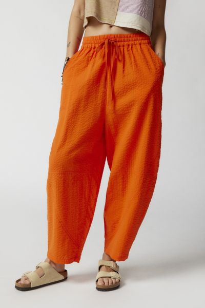Out From Under Orange Wide Leg Lounge Pants Women Size S Urban Outfitters