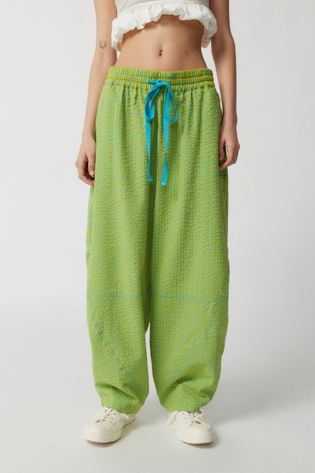 UO Jay Gingham Wide Leg Pant | Urban Outfitters