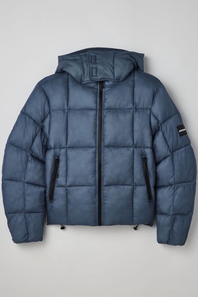 Iets Frans . … Hooded Square Puffer Jacket In Blue At Urban Outfitters ...