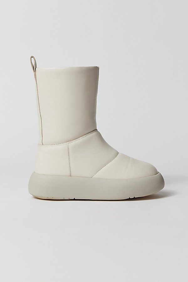 Vagabond Shoemakers Aylin Puffer Tall Boot Jacket In Ivory, Women's At Urban Outfitters