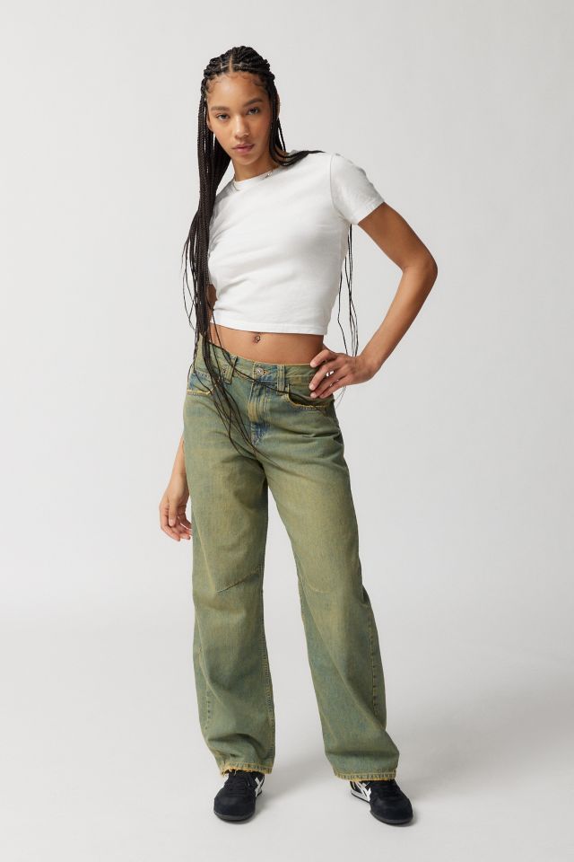 BDG Urban Outfitters Logan Loose Fit Womens Jeans - LT BLAST