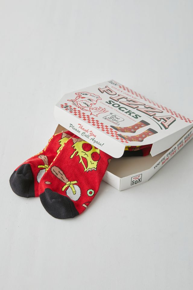 Pizza Box Crew Sock
