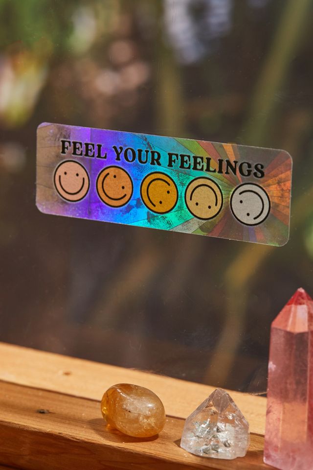 Golden Hour Designs Feel Your Feelings Suncatcher Decal | Urban Outfitters