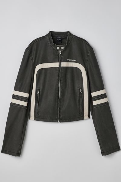 iets frans… Fitted Racer Moto Jacket | Urban Outfitters Canada