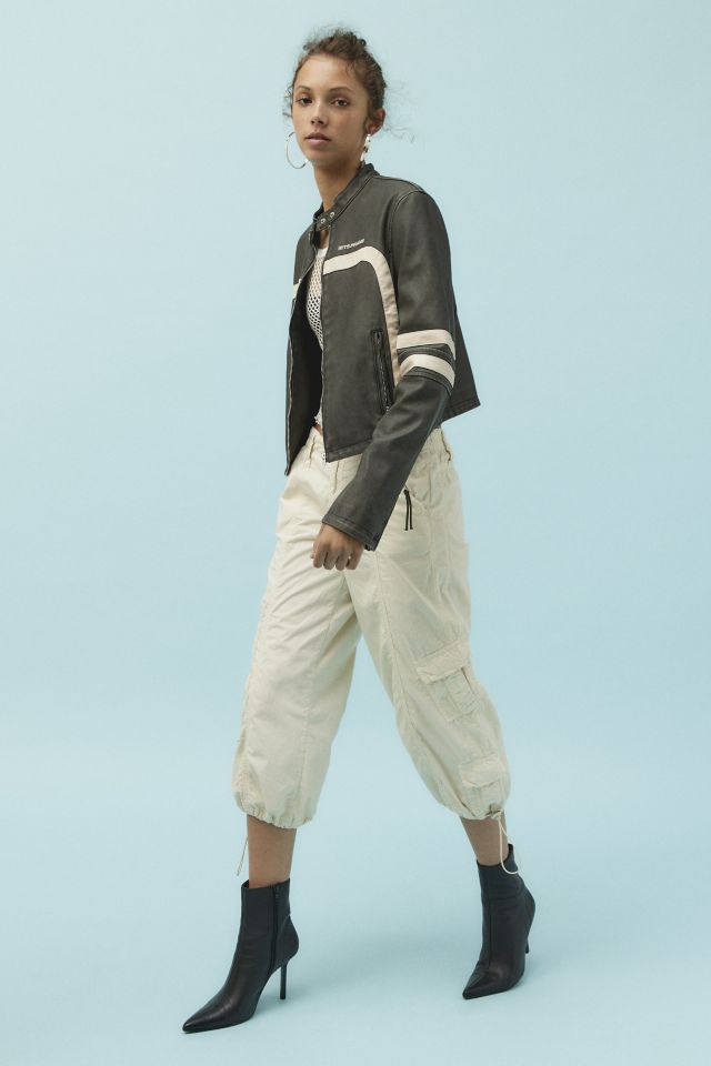 iets frans… Fitted Racer Moto Jacket #2