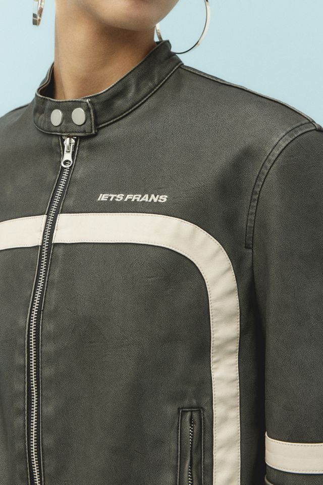 iets frans… Fitted Racer Moto Jacket #3