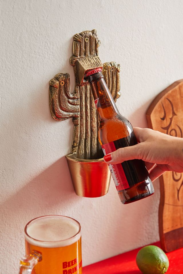 Cactus WallMounted Bottle Opener Urban Outfitters