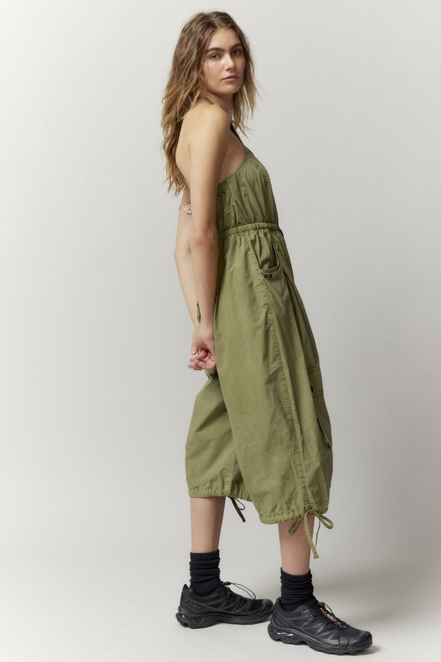 Sage Utility Jumpsuit (Cropped)