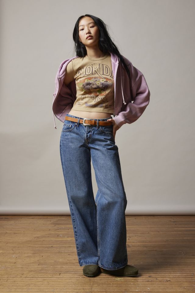 BDG Leah Waffle Knit Zip-Up Hoodie Sweatshirt #1