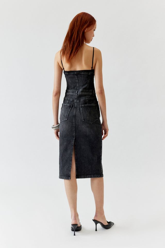 Miss Sixty Denim Bustier Midi Dress #2
