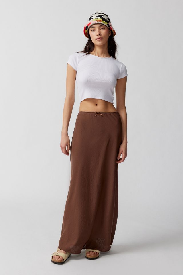 Maxi skirt with store bow