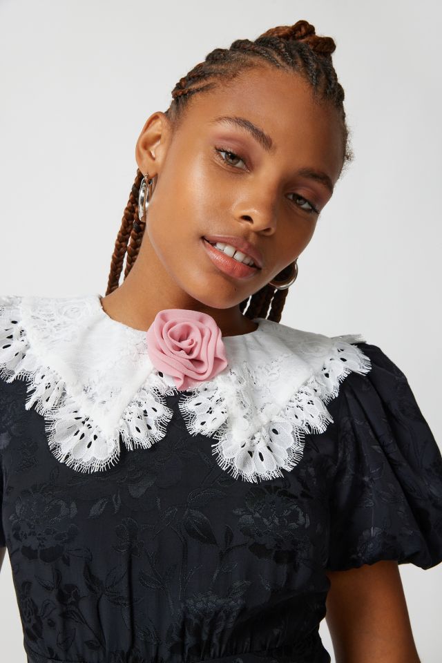 For Love & Lemons Yasmin Collared Floral Mini Dress #3