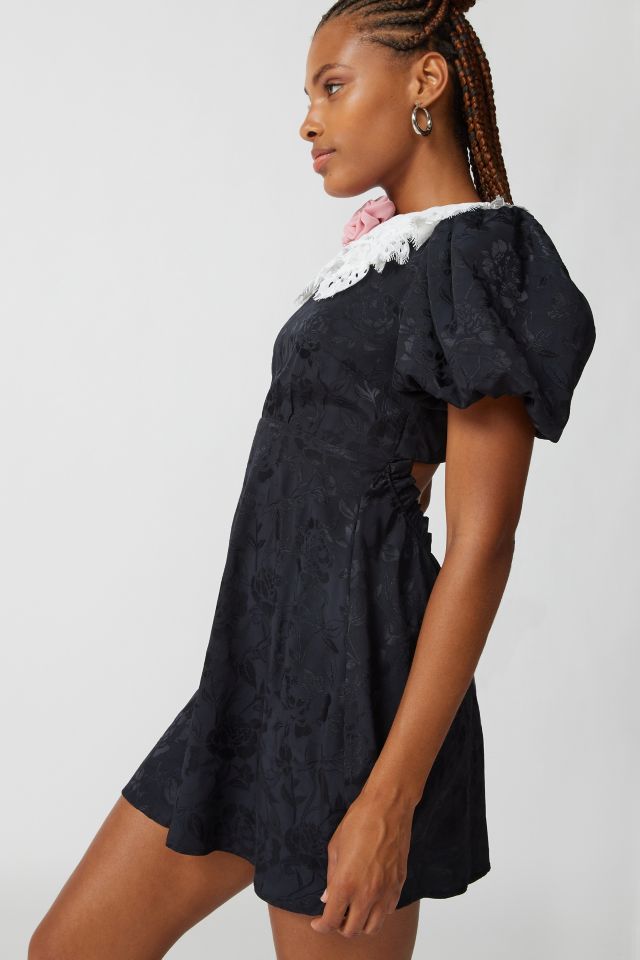 For Love & Lemons Yasmin Collared Floral Mini Dress #4