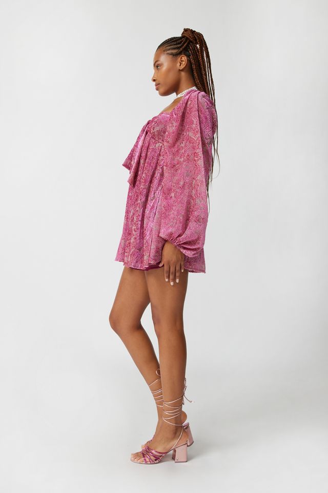 For Love & Lemons Francesca Long Sleeve Mini Dress | Urban Outfitters