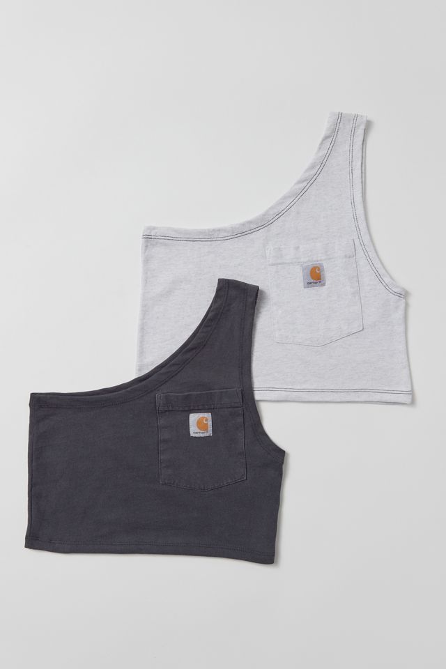 Urban Renewal Remade Carhartt One-Shoulder Cropped Top #1