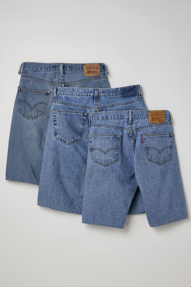 Urban Renewal Remade Levi’s® Distressed Tropical Patch Denim Short #3