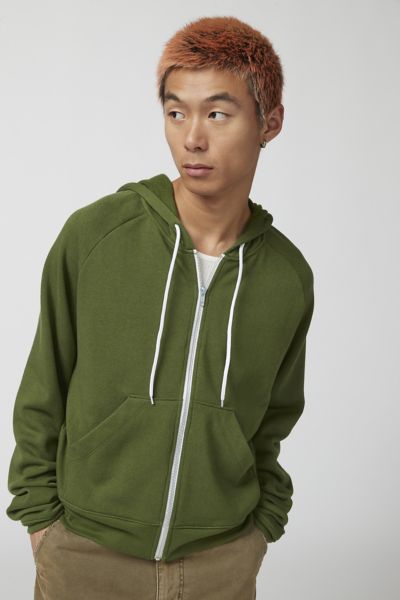 UO Justin Shrunken Full Zip Hoodie Sweatshirt | Urban Outfitters