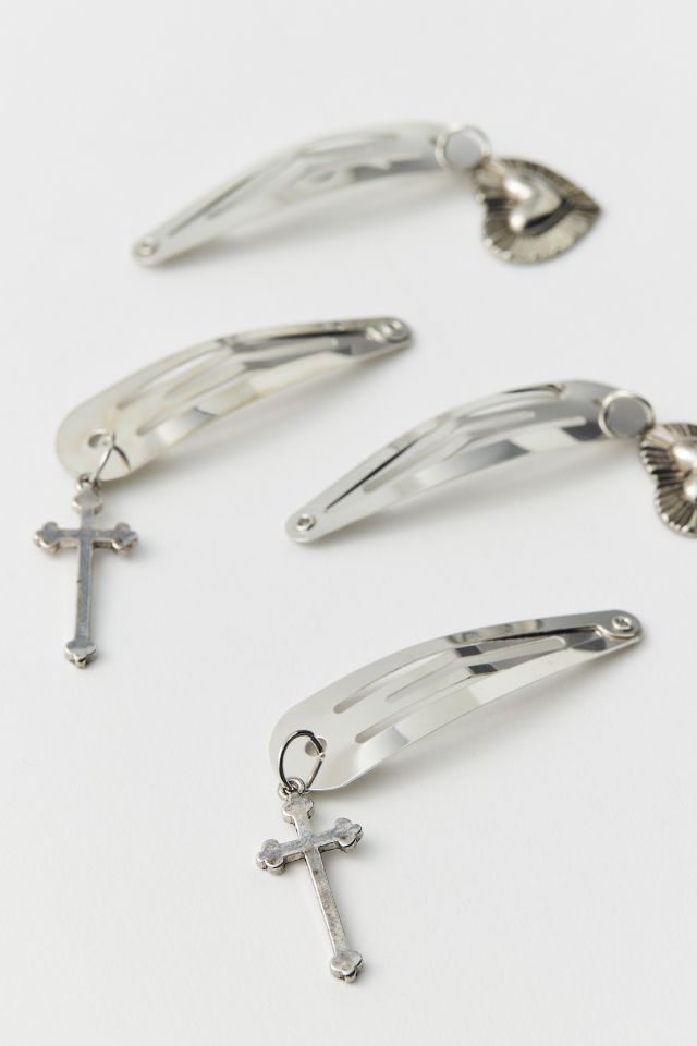 Heart Charm Snap Clip Set #3