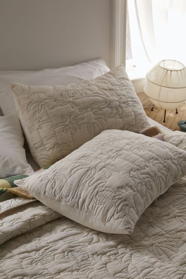 Palms Quilted Sham Set #1