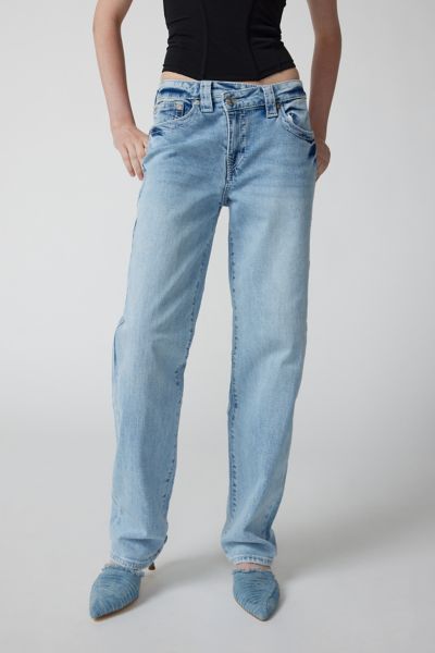 True Religion Ricki Relaxed Straight-leg Jean In Light Blue