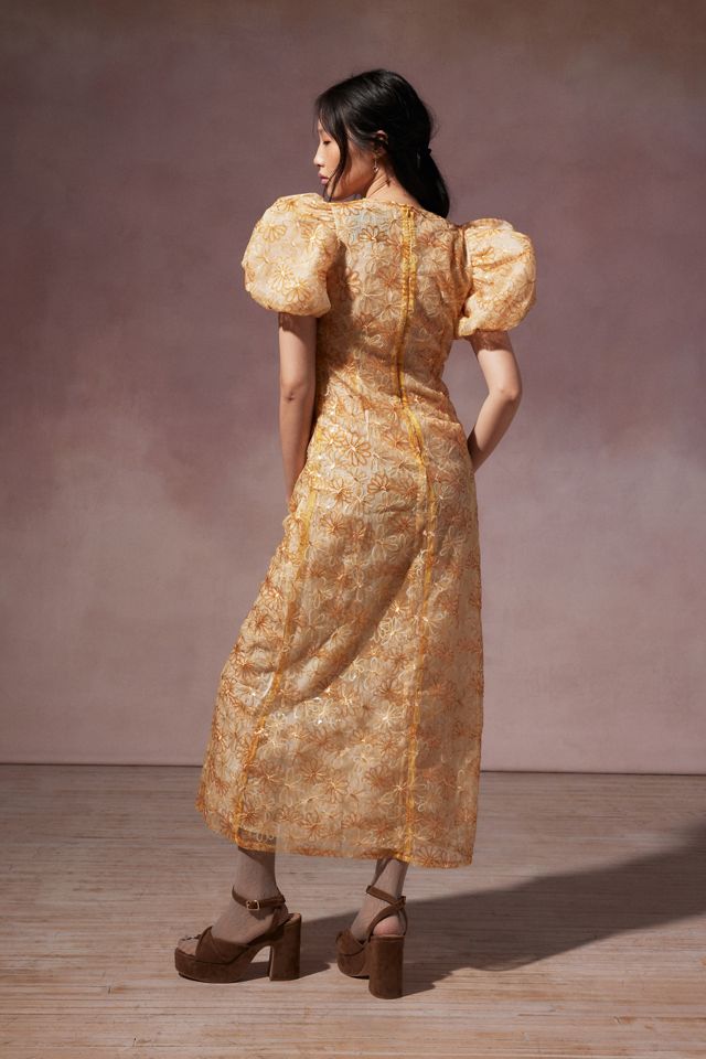 Sister Jane Dream Garden Sequin Floral Midi Dress
