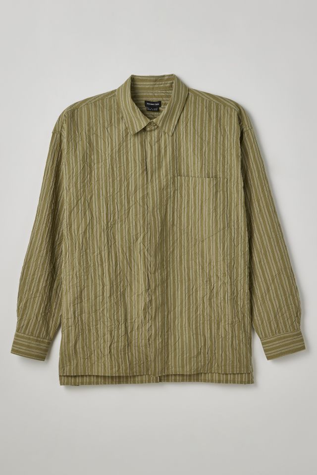 Urban Outfitters Standard Cloth Crinkle Stripe Shirt