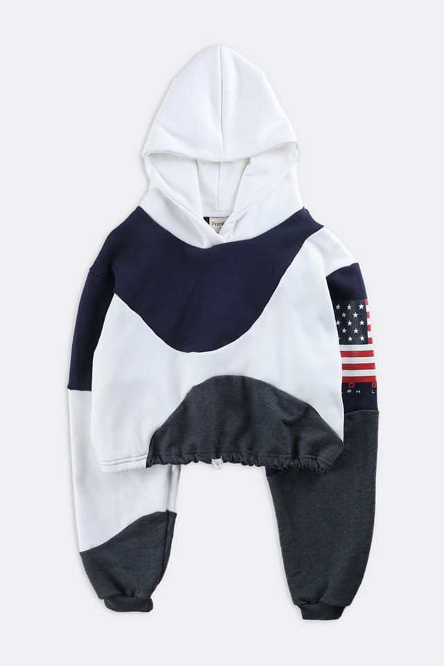 Frankie Collective Rework Polo Wave Crop Sweatshirt 011 | Urban Outfitters