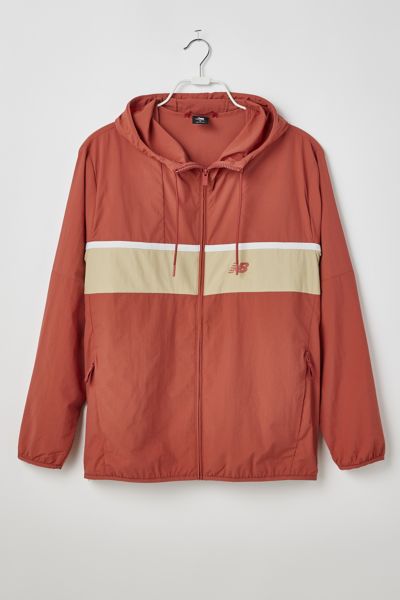 NEW BALANCE ATHLETICS ‘90S ZIP WINDBREAKER JACKET IN CORAL, MEN'S AT URBAN OUTFITTERS