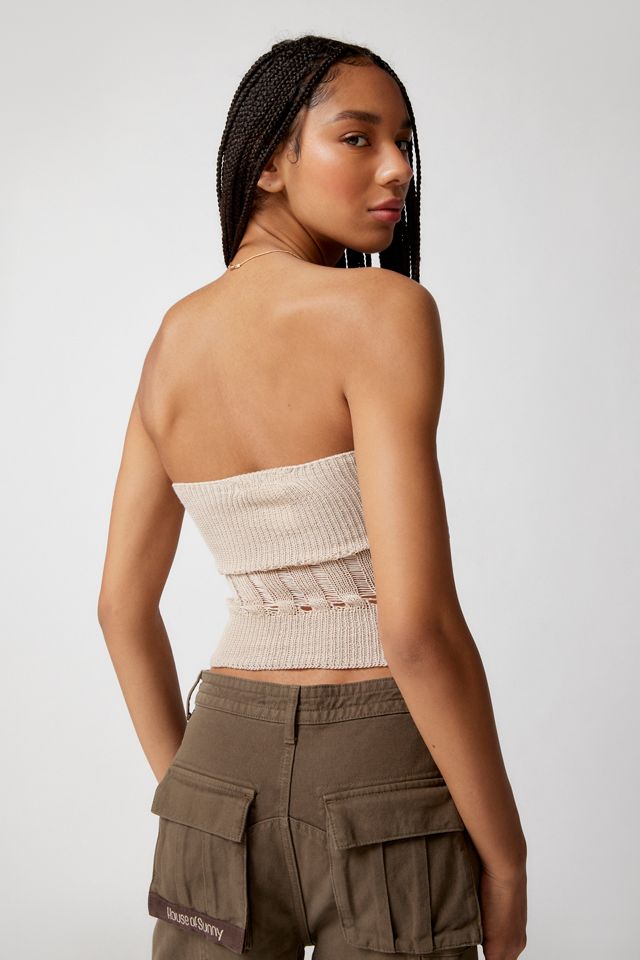 Motel Camille Tube Top Sweater | Urban Outfitters