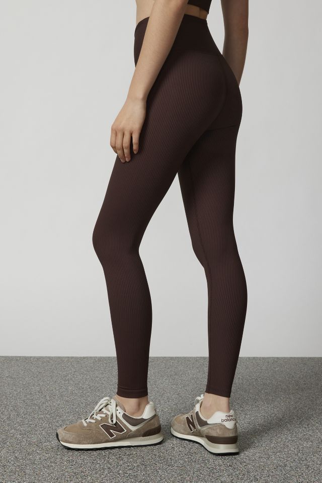 Brown cropped outlet leggings