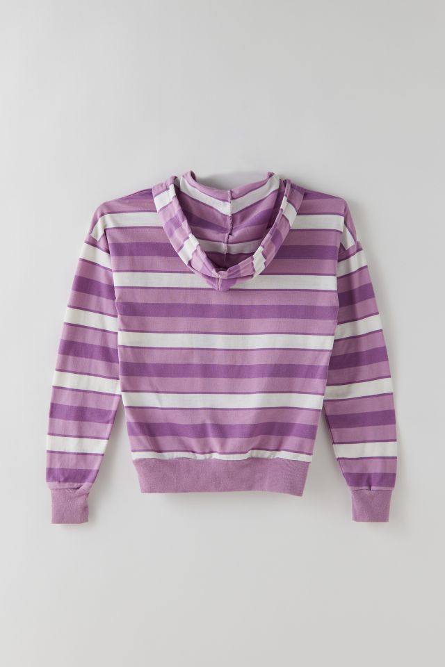 Vintage Nike Striped Hoodie Sweatshirt #1