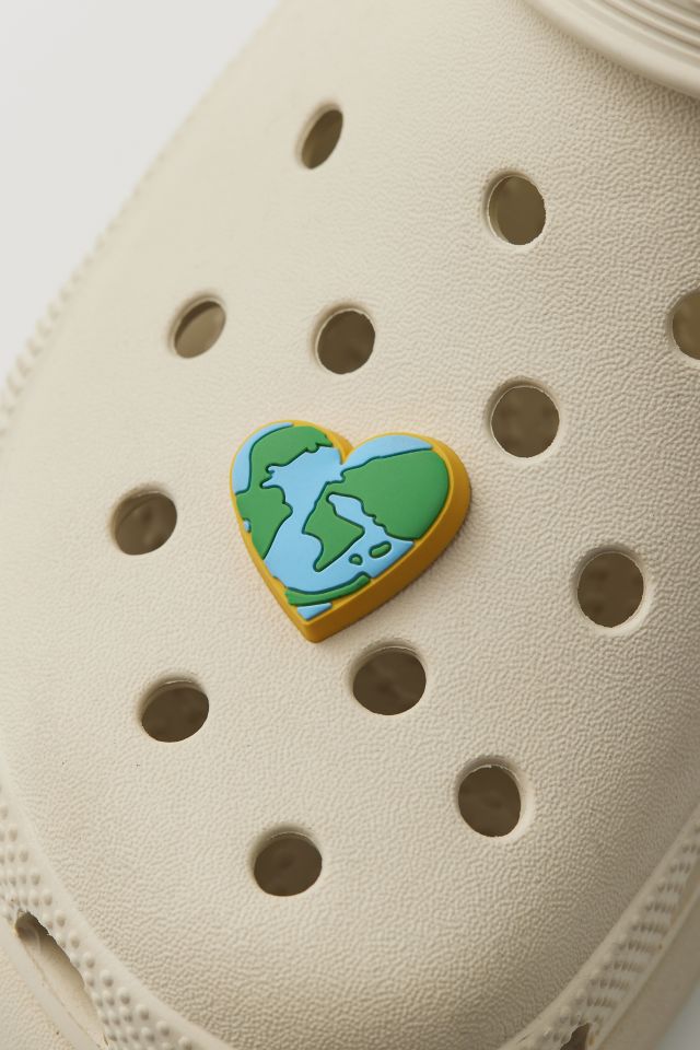 Crocs Jibbitz Earth Heart Shoe Charm #1